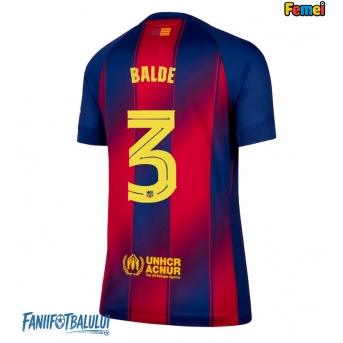 Barcelona Alejandro Balde #3 Tricou Fotbal Replică 2025-26 Femei Acasa